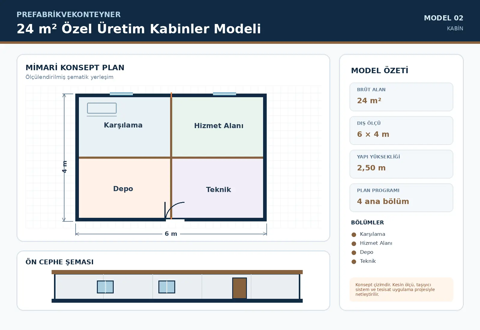 24 m² Bespoke Cabins Model